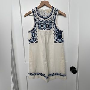 NWT Lucky Brand XS Linen-Cotton Dress